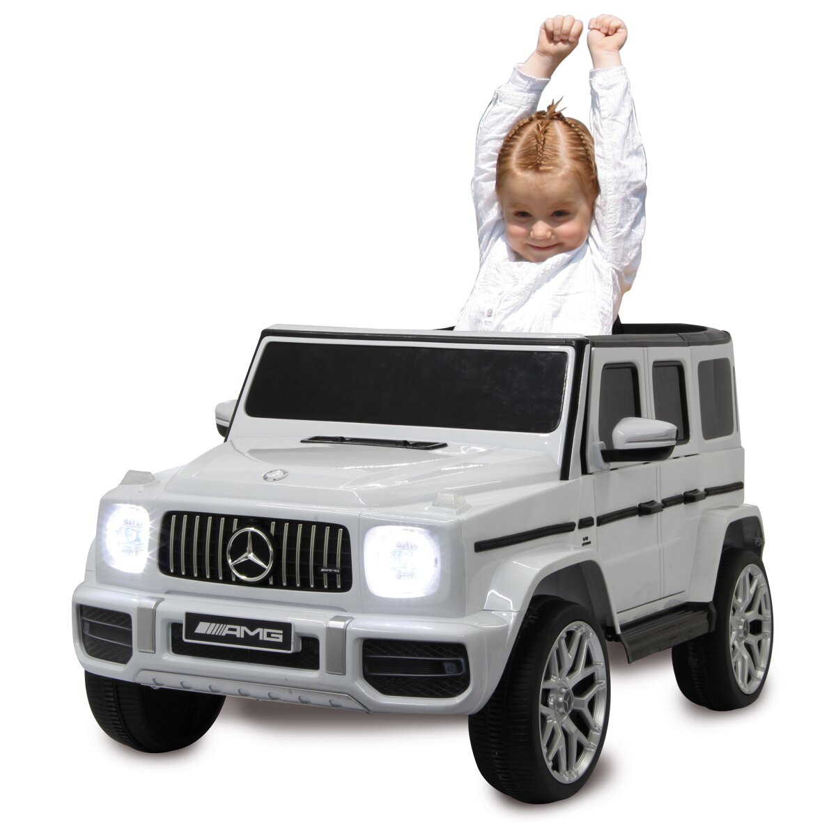 Kinderfahrzeug Mercedes-AMG G 63 weiß 12V