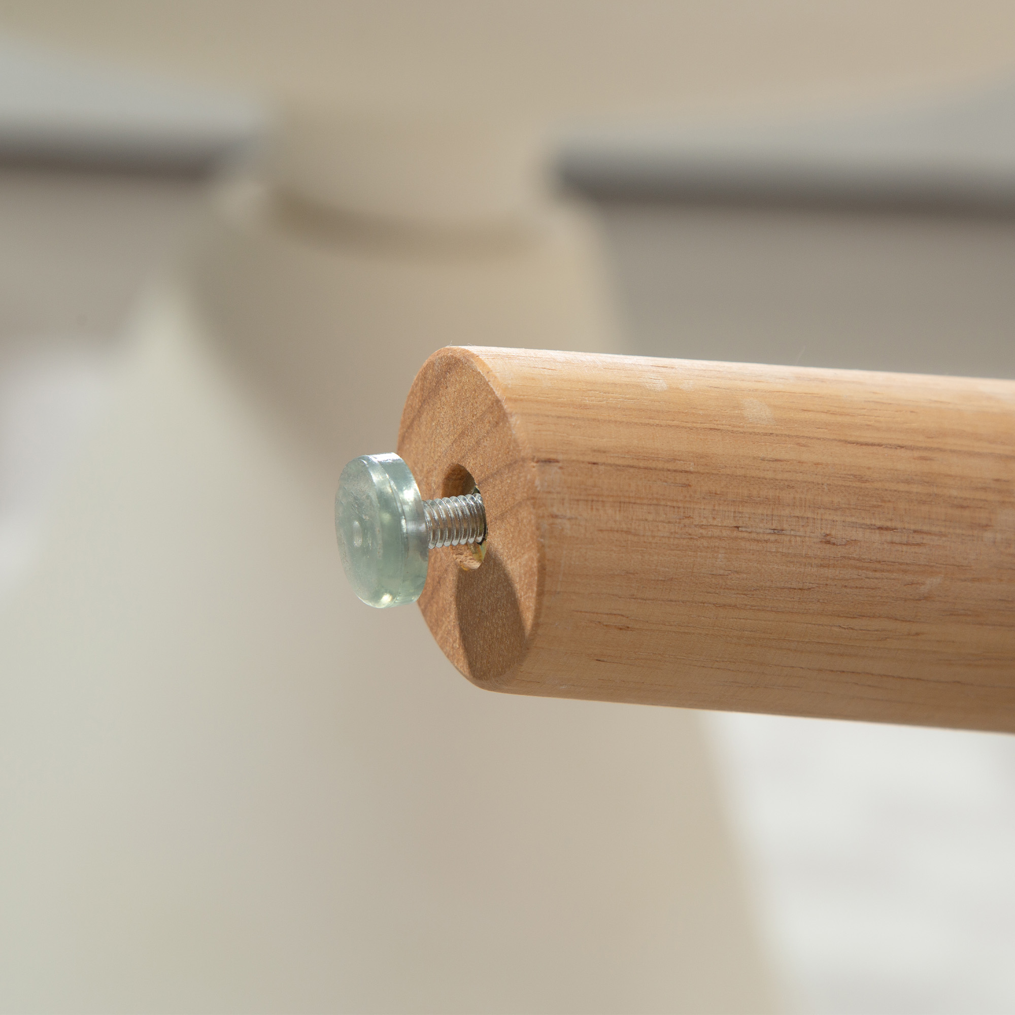 Akzentstuhl, Polstersessel mit Plüschbezug, Schaumstoffkissen, Ohrensessel, Beige