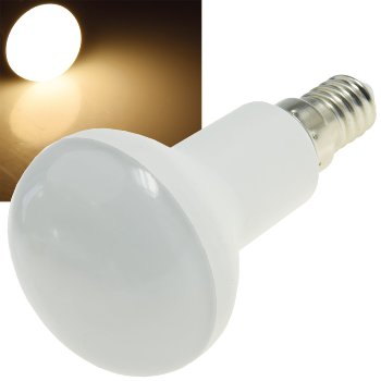 LED Reflektorstrahler R50 E14 - 521lm, 6W, 230V, 120°, 3000K warmweiß LED Reflektorstrahler R50 E14 - 521lm, 6W, 230V, 120°, 3000K warmweiß