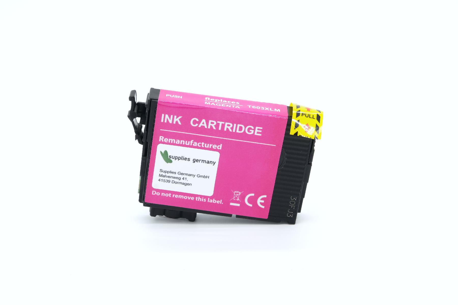 T603XLM alternativ Tinte Magenta für Epson / C13T03A34010 / 9ml / 350 Seiten