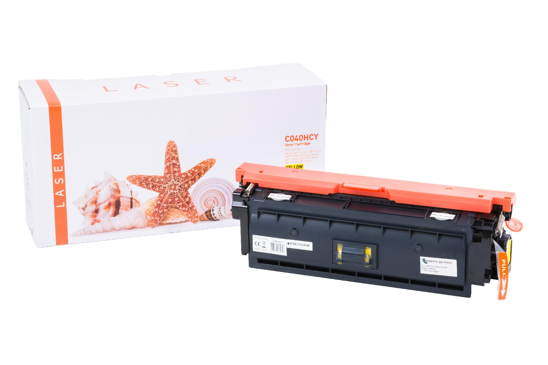 040HY alternativ Toner gelb für Canon / 0455C001 / 10.000 Seiten