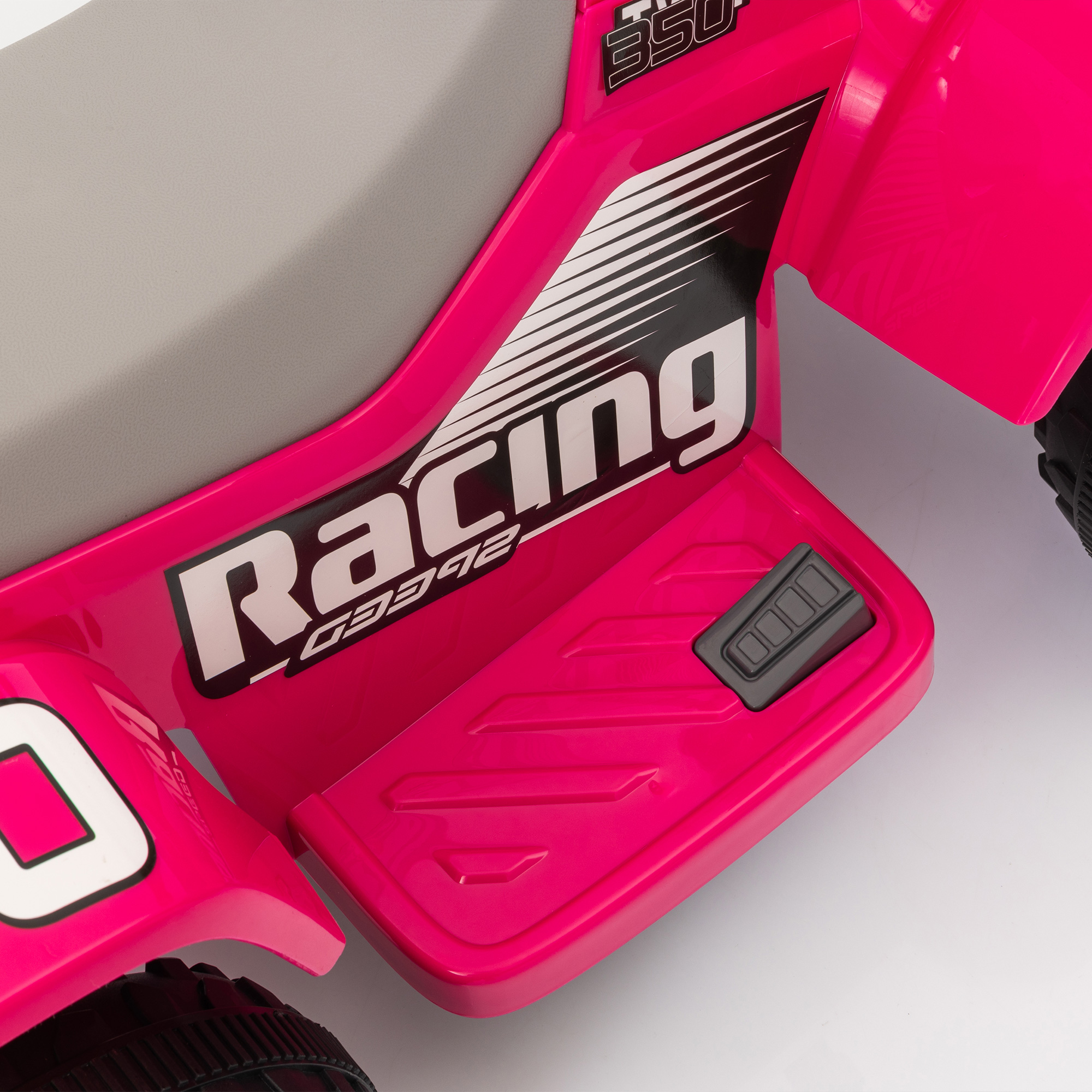 Kinderquad, batteriebetrieben, fährt vorwärts und rückwärts, LED-Lichter, 18-36 Monate, Rosa