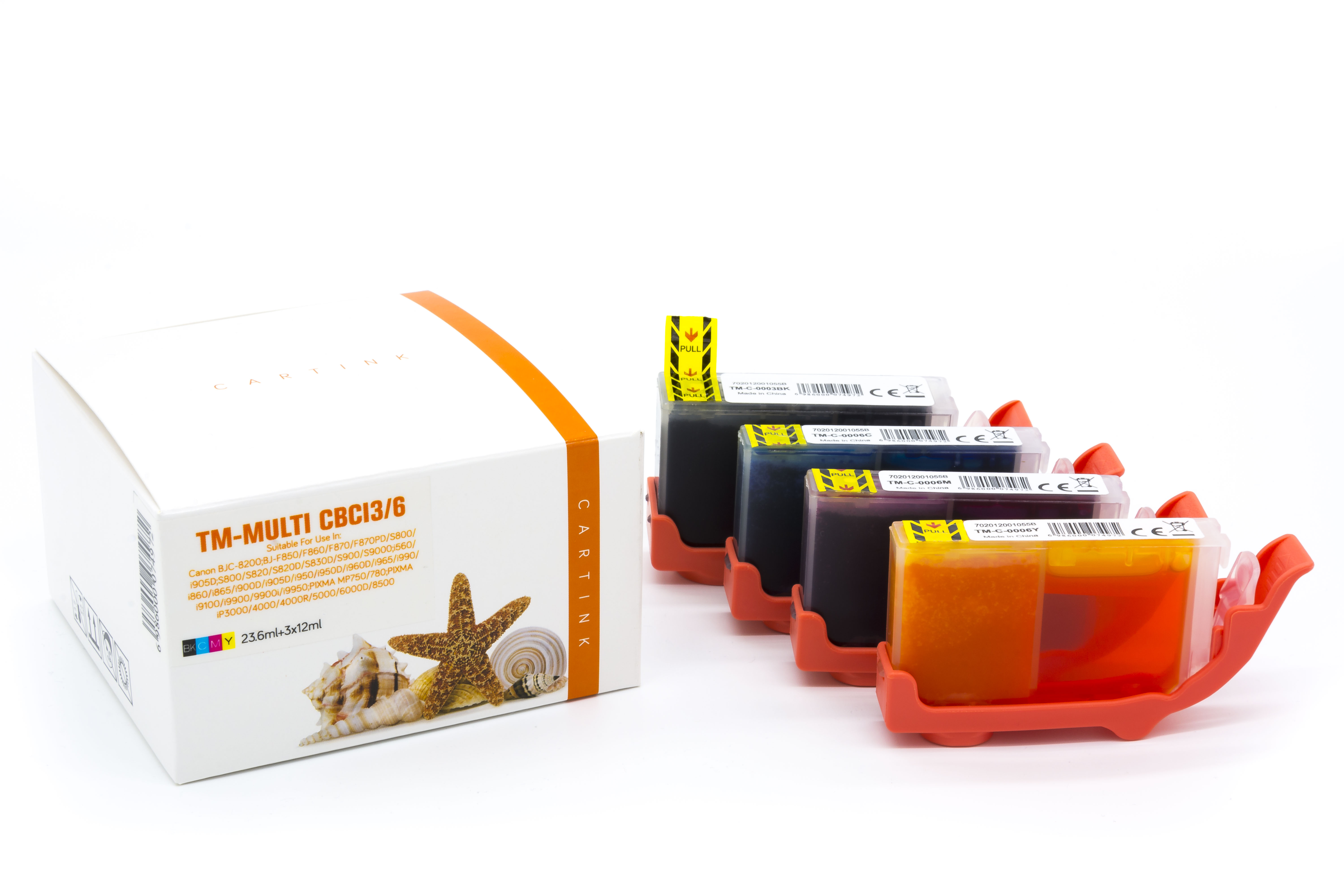 Multipack BCI3/BCI6 alternativ Tinte für Canon / 4479A002 / BK26,8ml / C,M,Y13,4ml