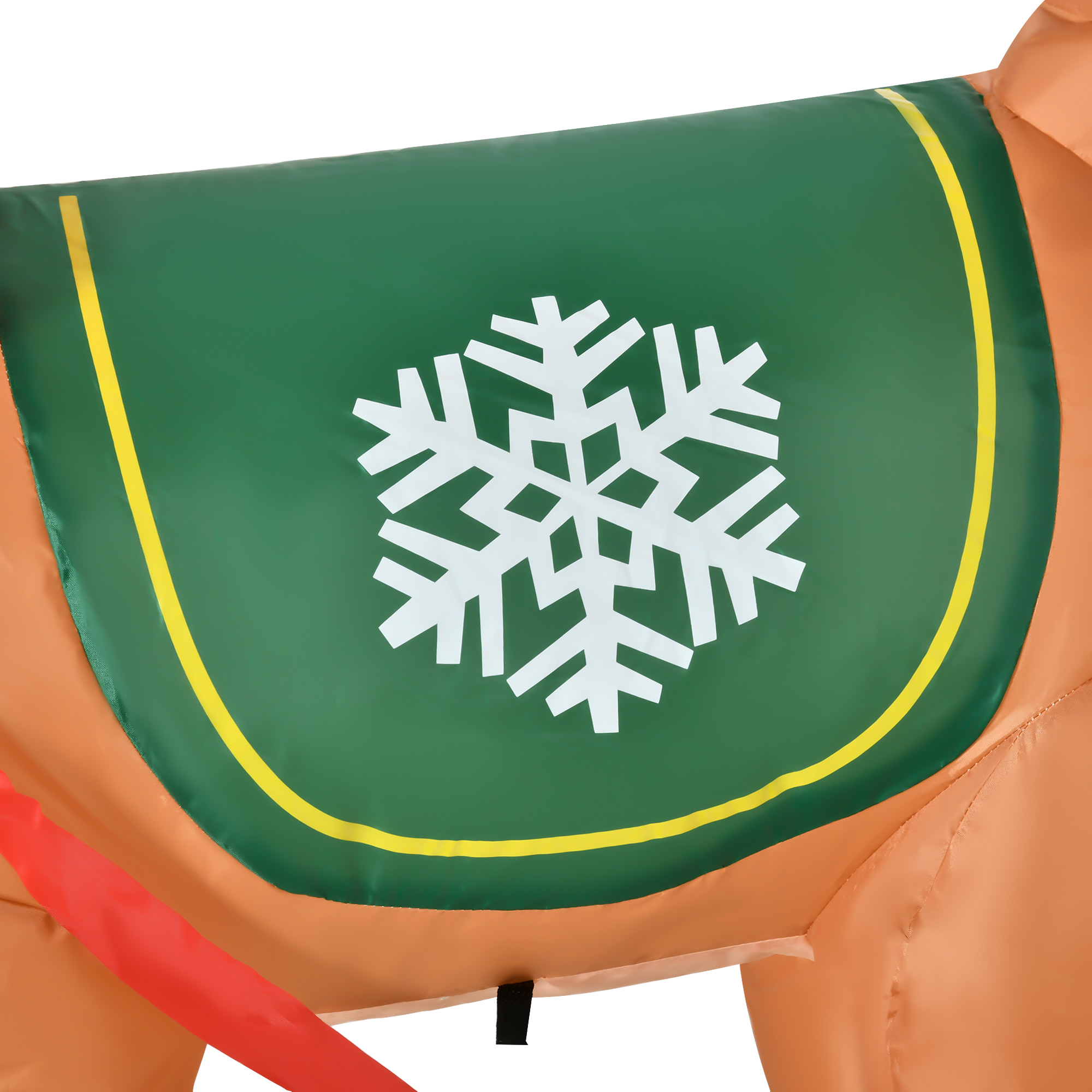 Aufblasbarer Weihnachtsmann Rentiere Outdoor-Weihnachtsdekoration, inkl. Gebläse, 140 m, Rot + Braun
