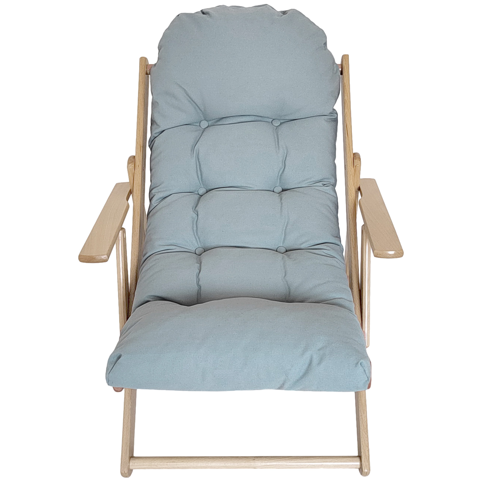 Akzentsessel, Relaxsessel, verstellbare Rückenlehne, Buchenholzrahmen, bis 120 kg, Hellgrau