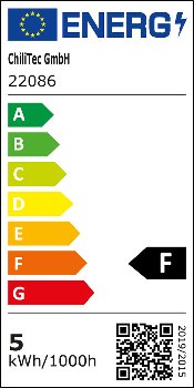 LED-Einbauleuchte "Flat-32" warmweiß, 80x32mm, 5W, 590lm, Edelstahl gebürstet