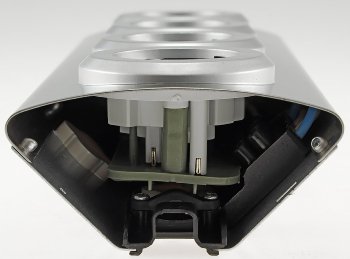 4-fach Steckdosenblock Edelstahl, 90° für Eck- &  Aufbaumontage