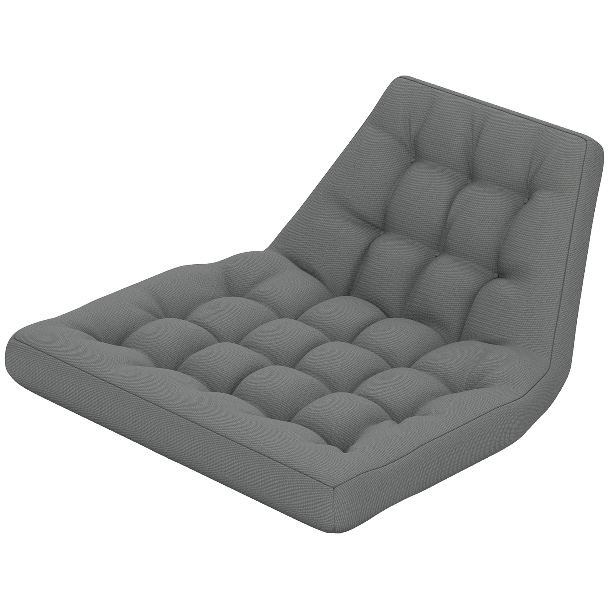 Sitzkissen, Außensitzkissen für Hängekorb und Schaukelstühle, Outdoor-Polsterkissen, Grau