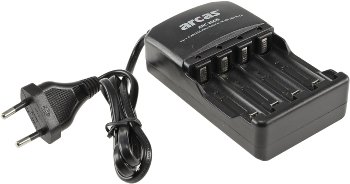 Akku-Ladegerät ARCAS "ARC-2009" - 240V, für 1-4x Micro AAA/Mignon AA Akku-Ladegerät ARCAS "ARC-2009" - 240V, für 1-4x Micro AAA/Mignon AA