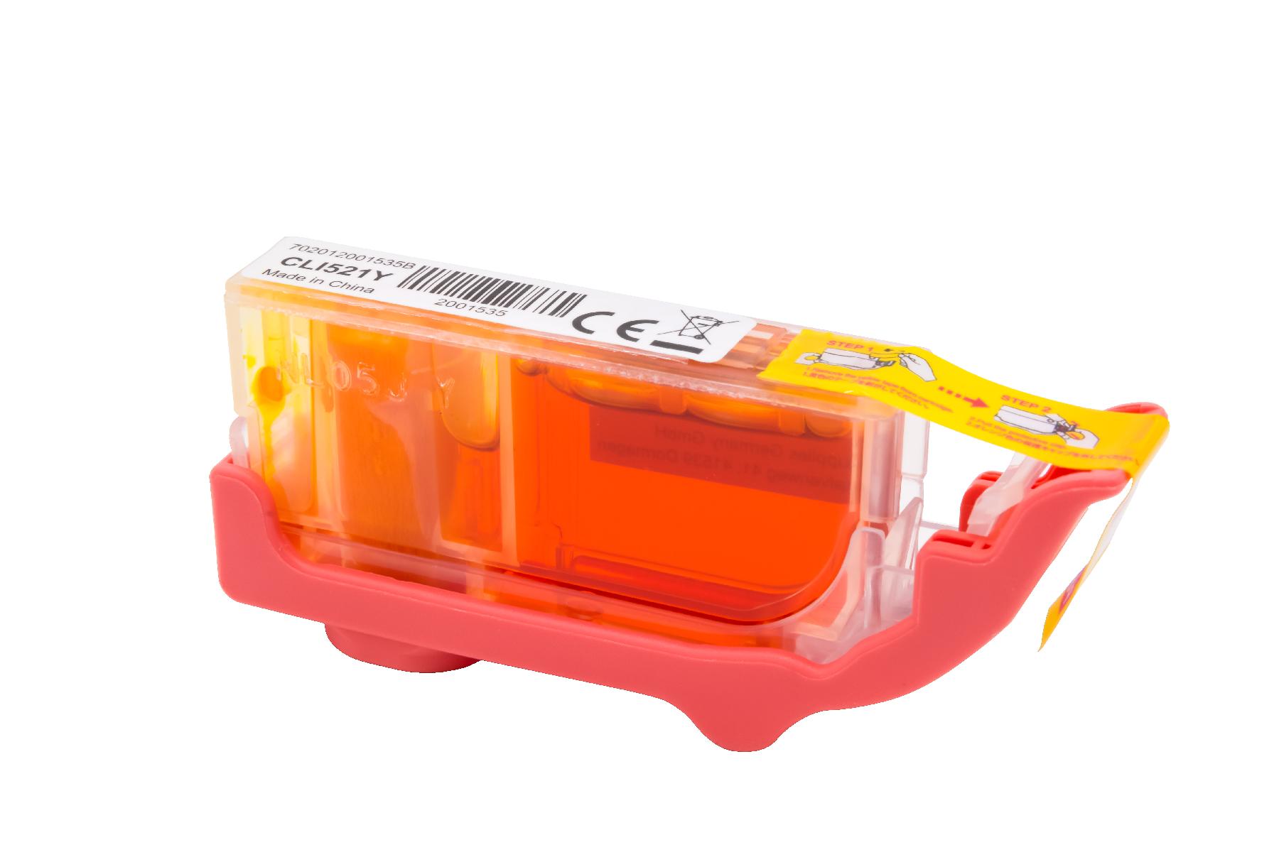 CLI521Y alternativ Tinte gelb für Canon / 2936B001 / 10ml / mit Chip