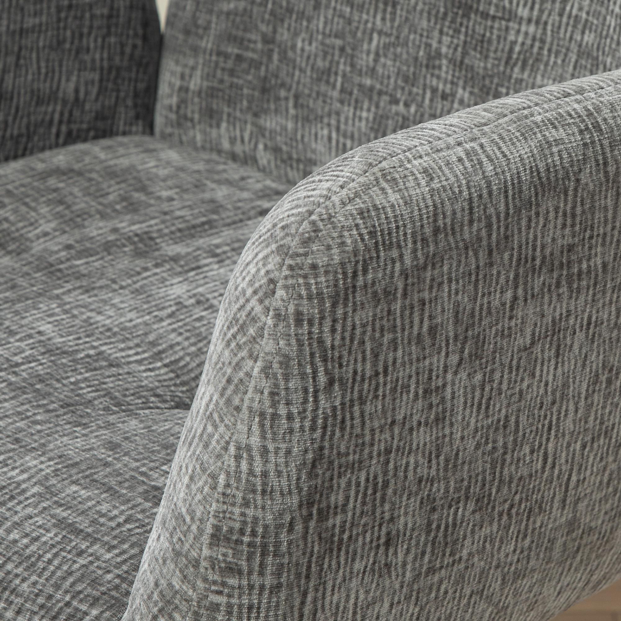 Polstersessel, Akzentsessel, modernes Design, drehbar, bis 120 kg, Dunkelgrau
