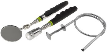 Pick up Teleskop-Tool Set "CT-3-in-1" - Spiegel, LED mit Magnet,flexibel Greifer Pick up Teleskop-Tool Set "CT-3-in-1" - Spiegel, LED mit Magnet,flexibel Greifer