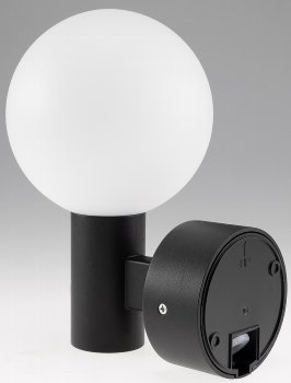 LED Wandleuchte "LAMU" mit PIR-Sensor, IP65, 15W, schwarz, 3000k / warmweiß