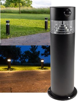 LED Solar Wegeleuchte "SWL-AS30" / IP44, warmweiß 3000K, PIR Sensor, 30cm LED Solar Wegeleuchte "SWL-AS30" / IP44, warmweiß 3000K, PIR Sensor, 30cm