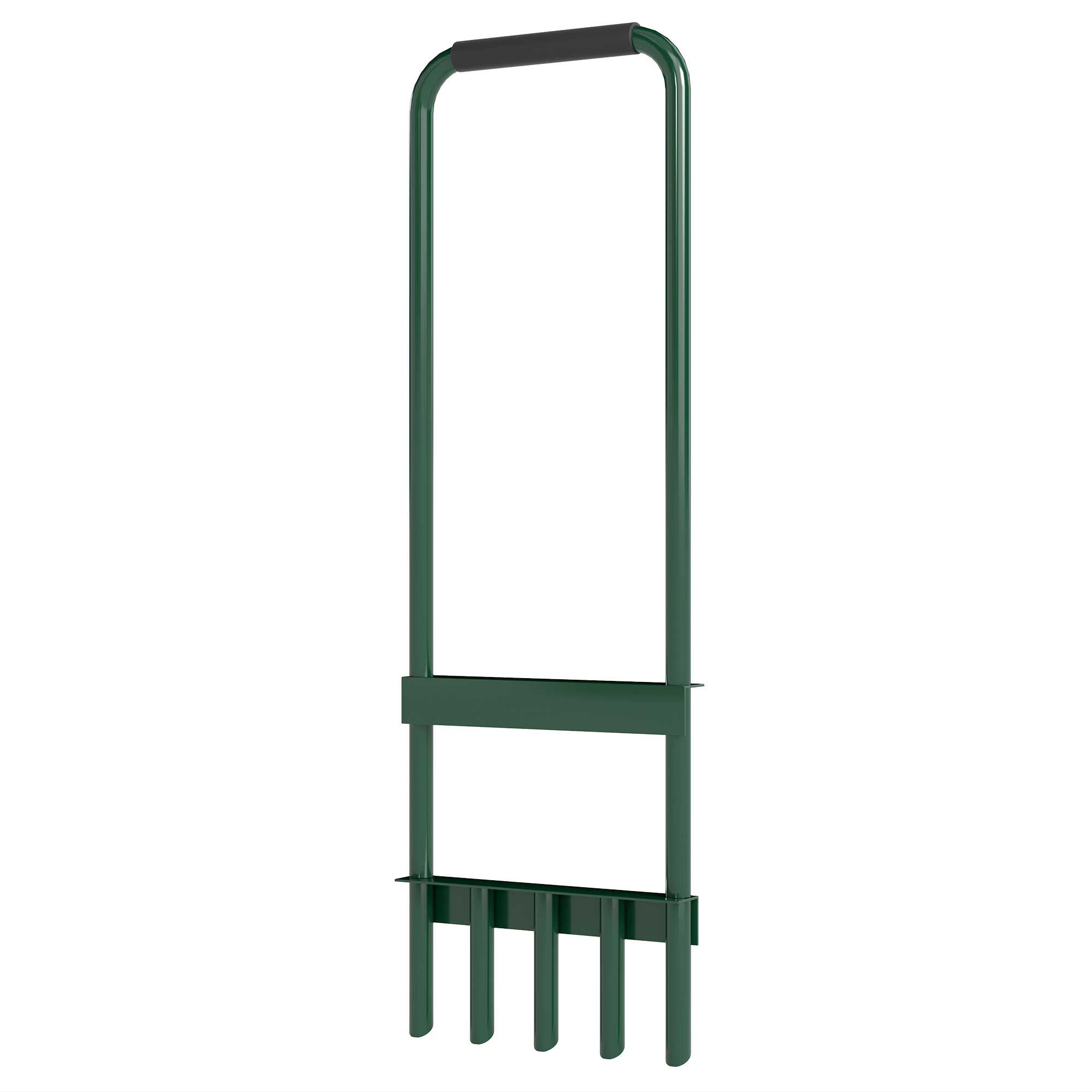 Rasenlüfter Aerifizierer für Rasen 30cm Breite Manuell Rasenbelüfter mit rutschfest Griff für Garten Höfe Dunkelgrün