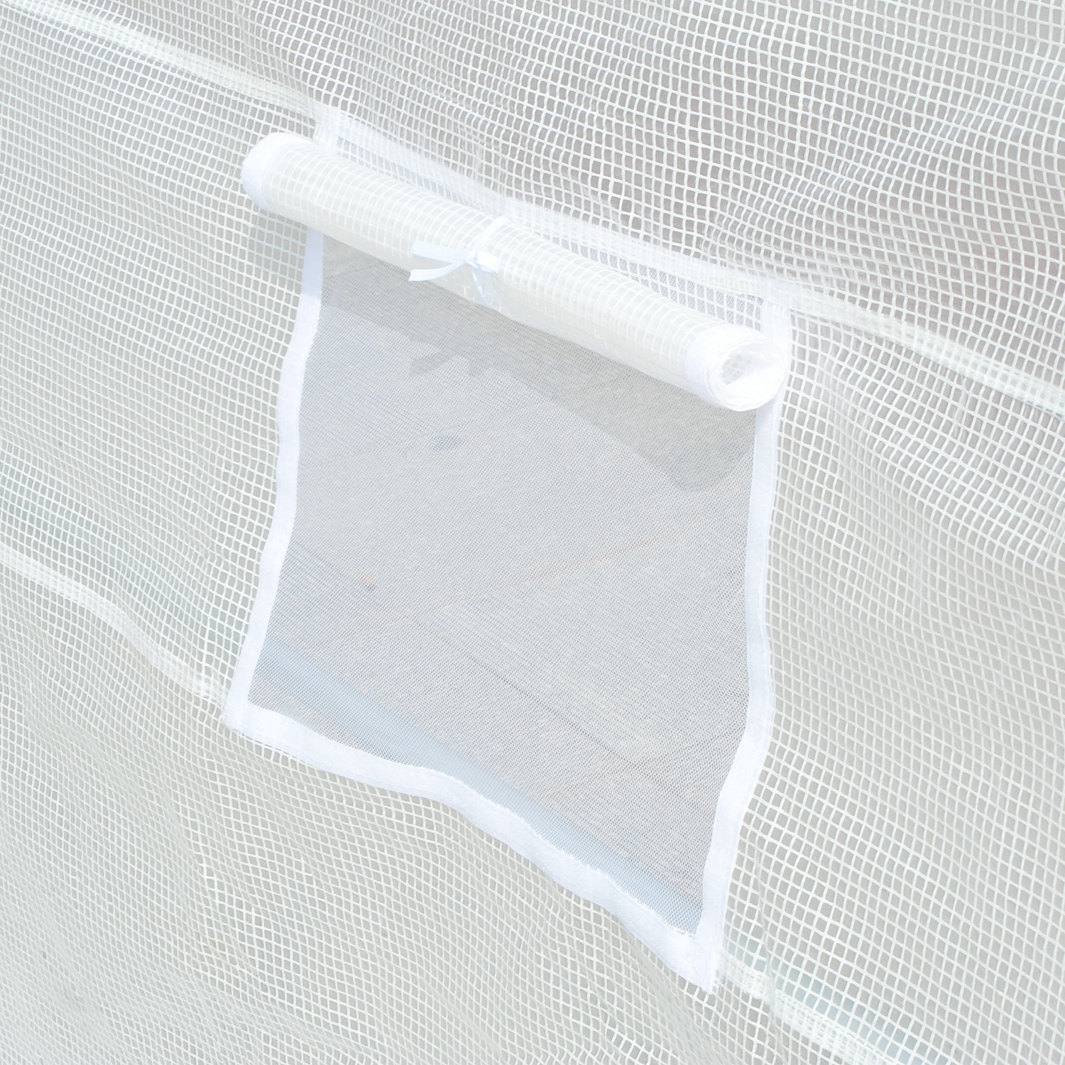 Ersatzfolie für 6x3x2 m Gewächshaus, robust, reißfest, 12 Fenster, Tür, Grün