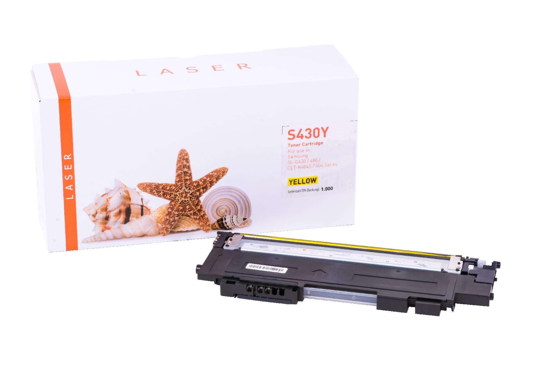 SLC430Y alternativ Toner gelb für Samsung  / CLTY 404 S/ELS / 1.000 Seiten