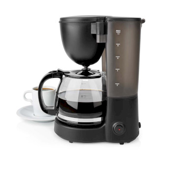 Kaffeemaschine | 1,25 l | 750W | 10 Tassen | Warmhaltefunktion | automatische Abschaltung | schwarz