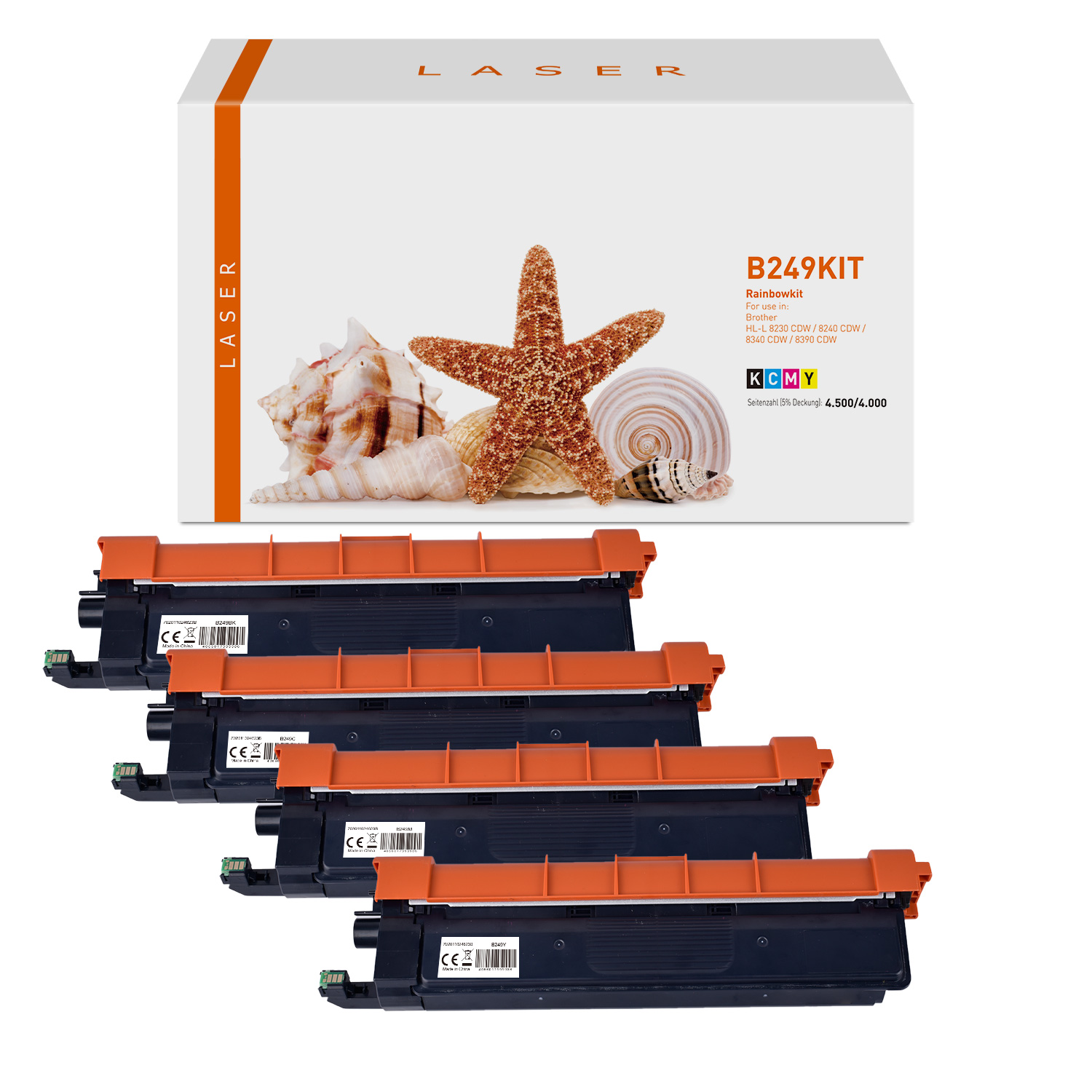 TN249KIT alternativ Toner Rainbowkit für Brother / TN249 / BK4.500 / CMY4.000 Seiten TN249KIT alternativ Toner Rainbowkit für Brother / TN249 / BK4.500 / CMY4.000 Seiten
