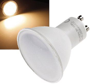 LED Strahler GU10 "H50" 3-Stufen-Dimm - 2900k, 420lm, 230V/5W, 110°, warmweiß LED Strahler GU10 "H50" 3-Stufen-Dimm - 2900k, 420lm, 230V/5W, 110°, warmweiß