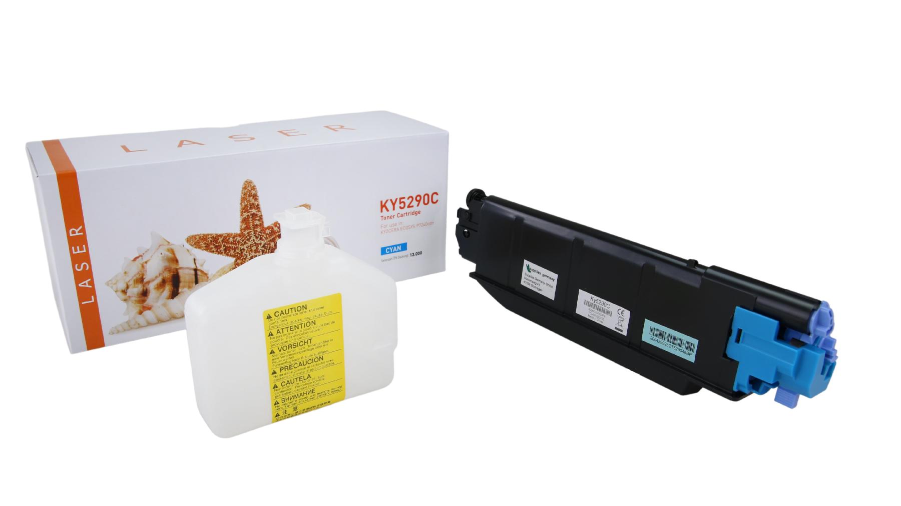 TK5290C alternativ Toner cyan für Kyocera  / TK5290C / 13.000 Seiten