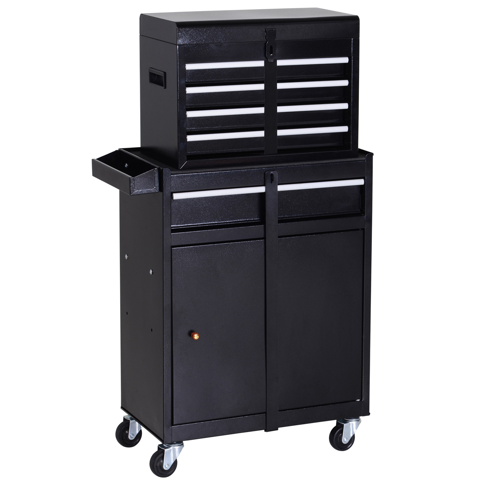 Werkstattwagen Werkzeugschrank Werkzeugkasten mit 5 Schubladen 360°-Rollen Metall 60 x 28 x 104,5 cm