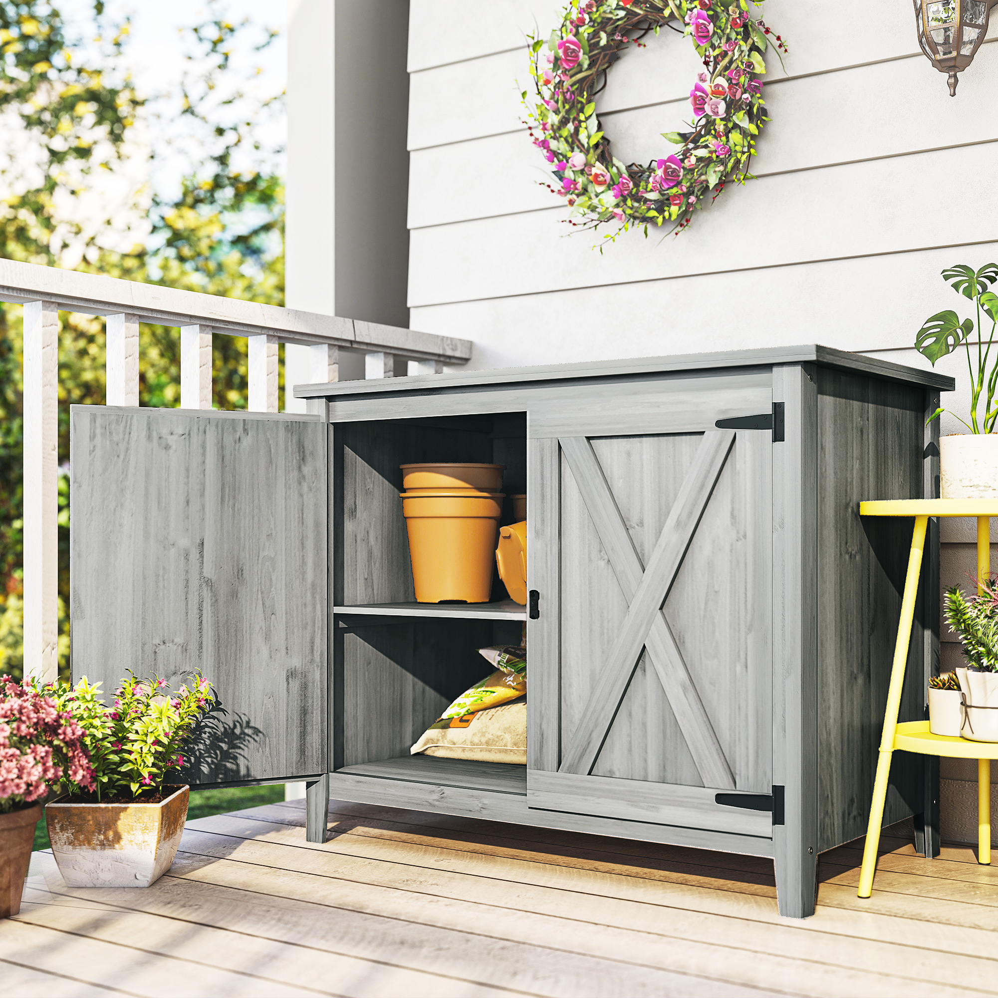 outsunny-gartenschrank-holzschrank-fur-gartengerate-outdoor-schrank-fur-terrasse-mit-doppelturen-scheunendesign-hellgrau~1SA1D76D1L001