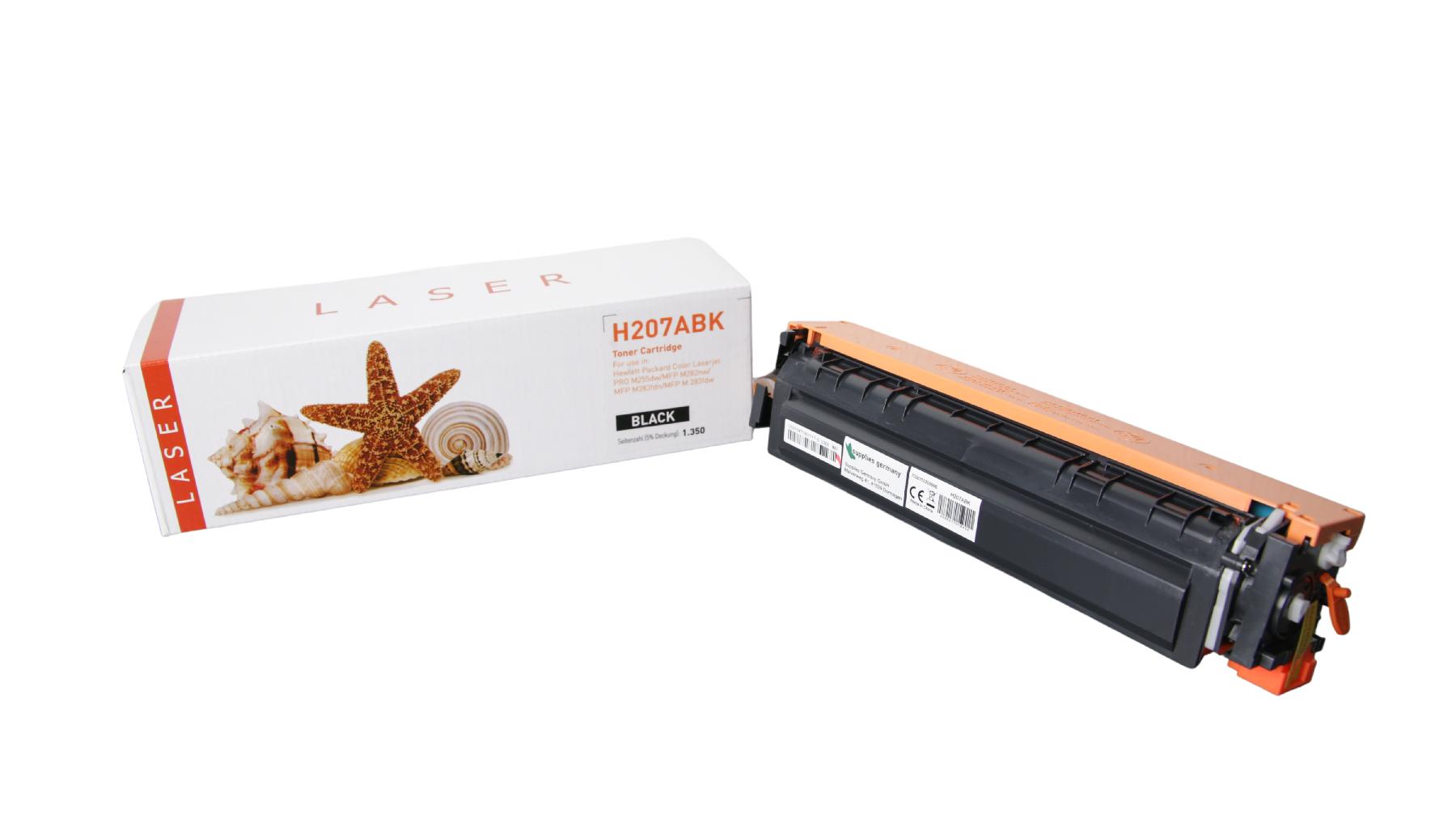 207ABK alternativ Toner black für HP / W2210A / 1.350 Seiten