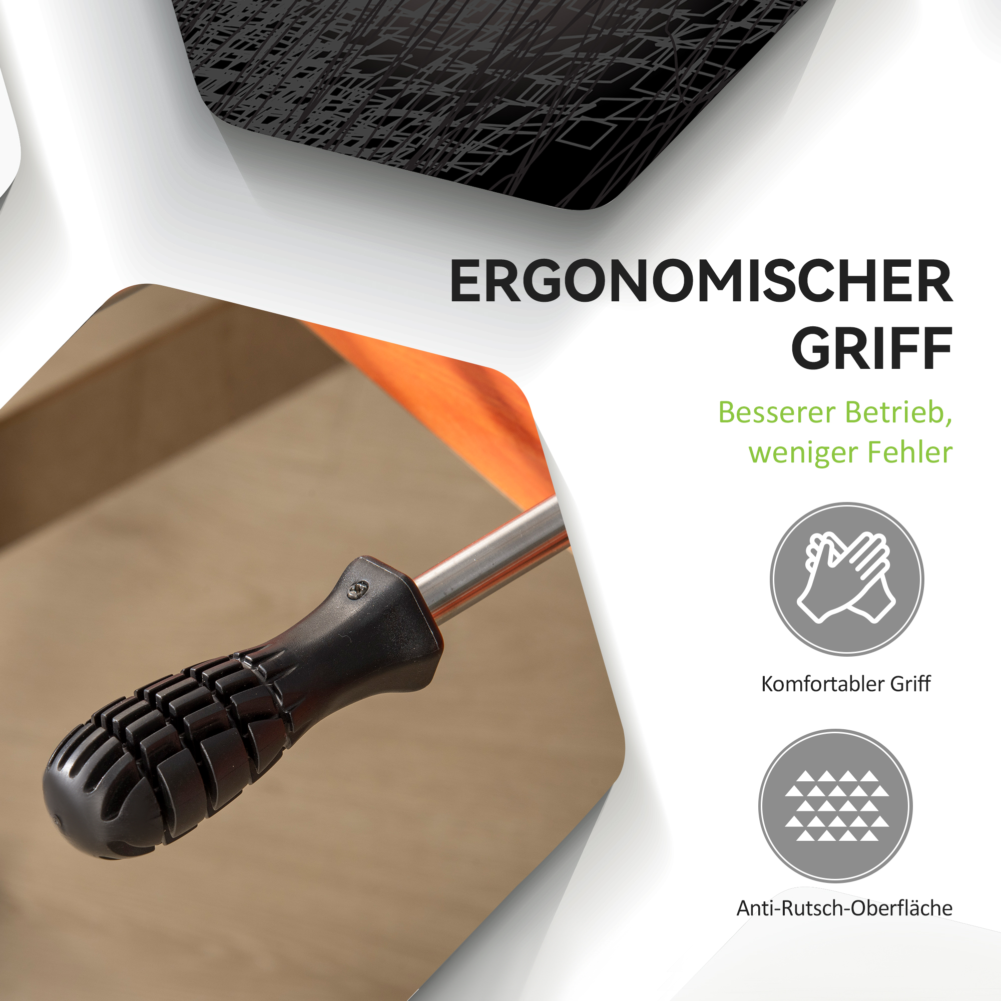 Tischkicker, Tischfußball-Set, 2 Bälle, rutschfeste Griffe, für Kinder und Erwachsene, Punkteanzeige, MDF, Metall, Bunt