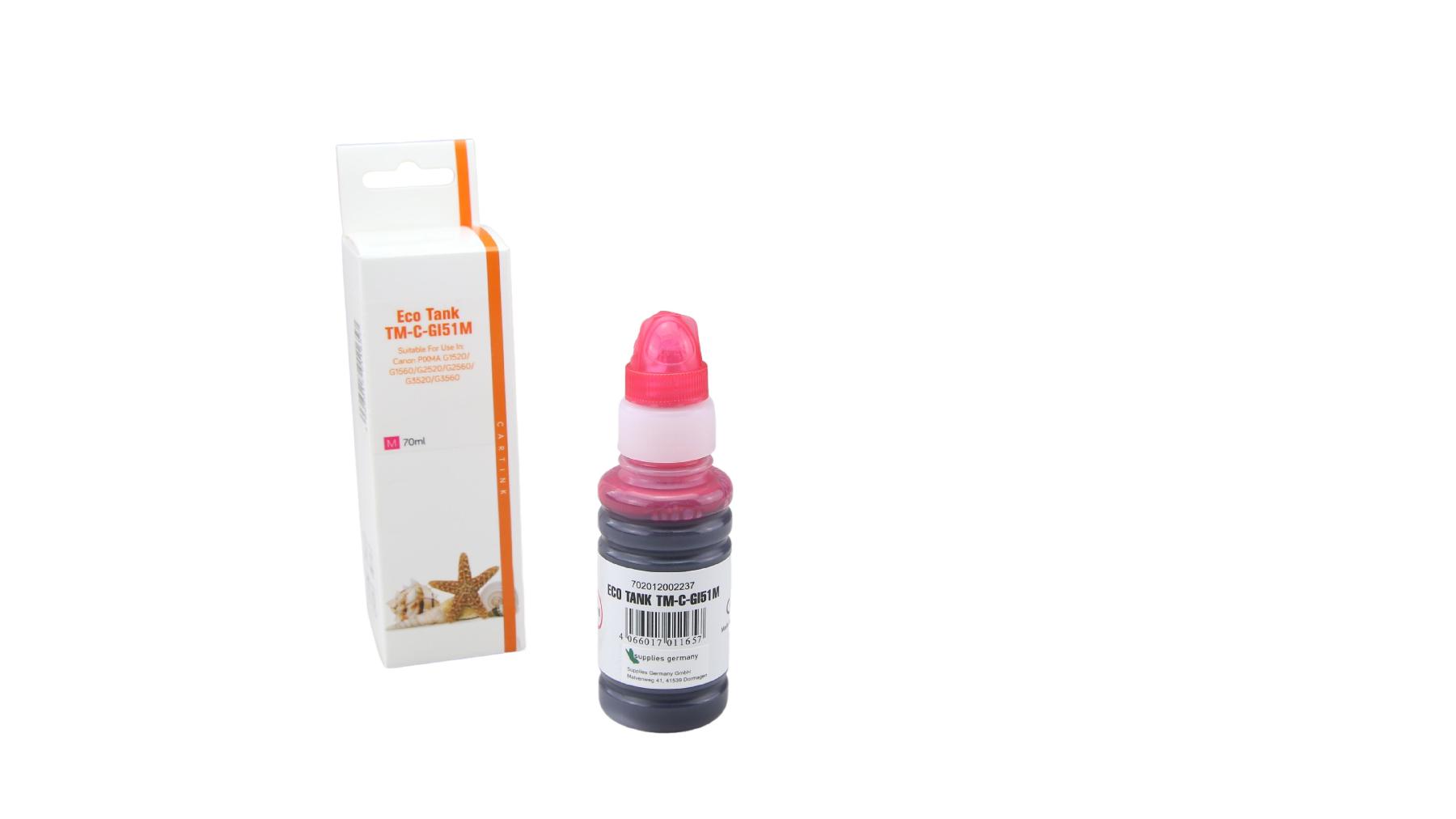 GI51M Eco Tank Nachfüllflasche magenta für Canon / 4547C001 / 70ml