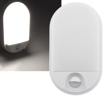 LED Wandleuchte "NIAS" IP54, 4000K - 10W, 1010lm, 140° Bewegungsmelder LED Wandleuchte "NIAS" IP54, 4000K - 10W, 1010lm, 140° Bewegungsmelder