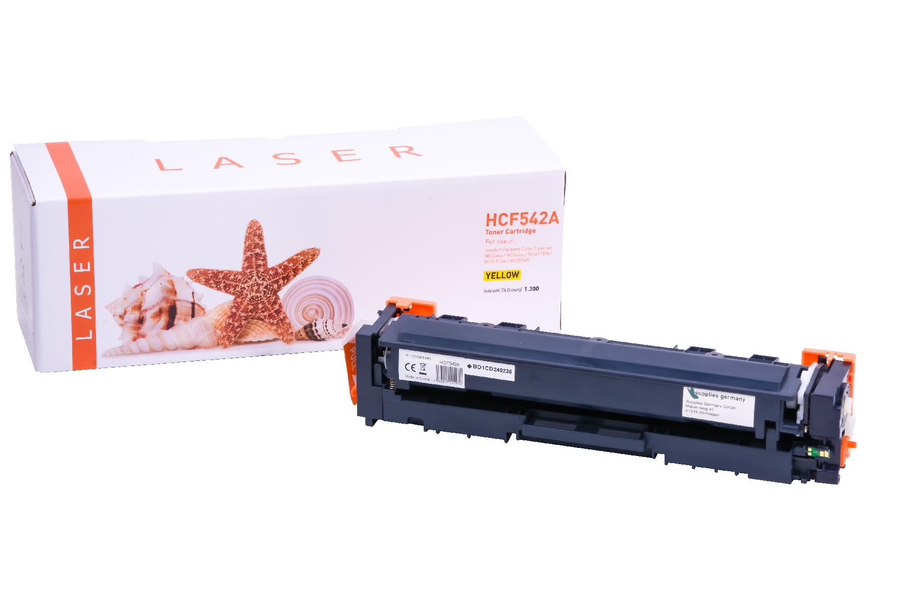CF542A alternativ Toner yellow für HP / CF542A / 1.300 Seiten