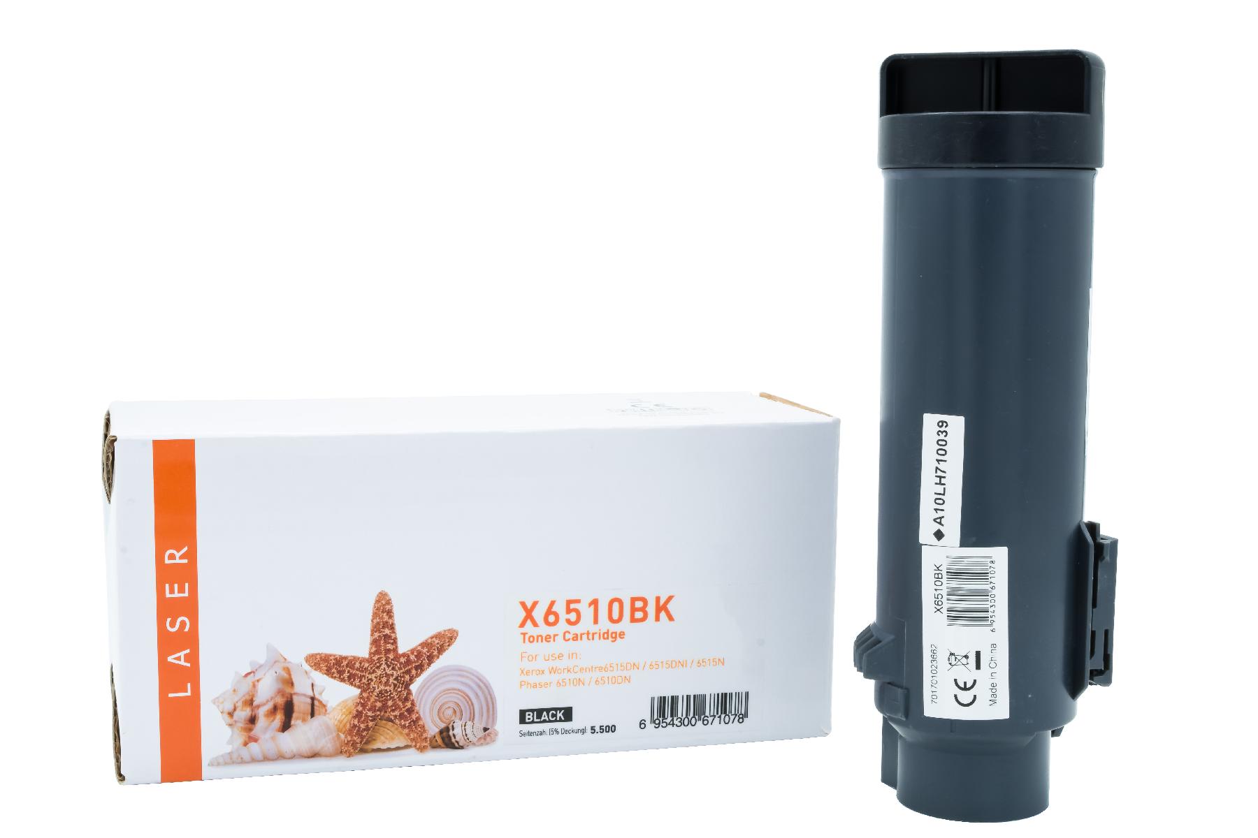 PHASER6510BKHC alternativ Toner black für Xerox / 106R03480 / 5.500 Seiten
