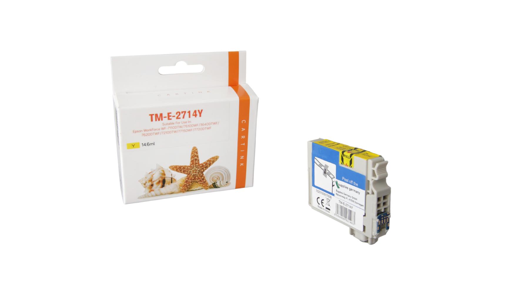 T2714XL alternativ Seestern Tinte yellow / C13T27144010 / 14,6ml