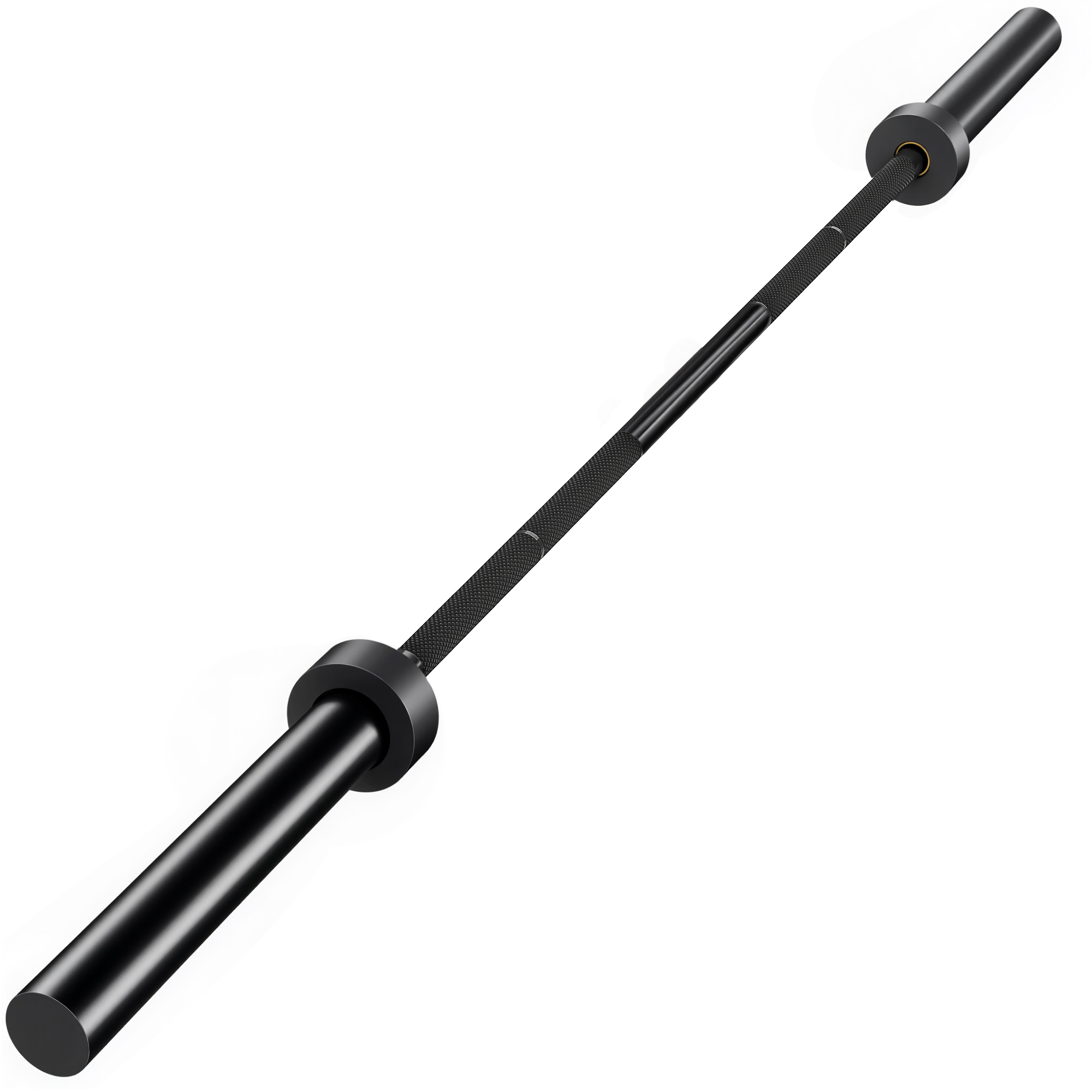 Hantelstange, 180 cm Olympiastange, Stahl, 200 kg Tragkraft, Schwarz