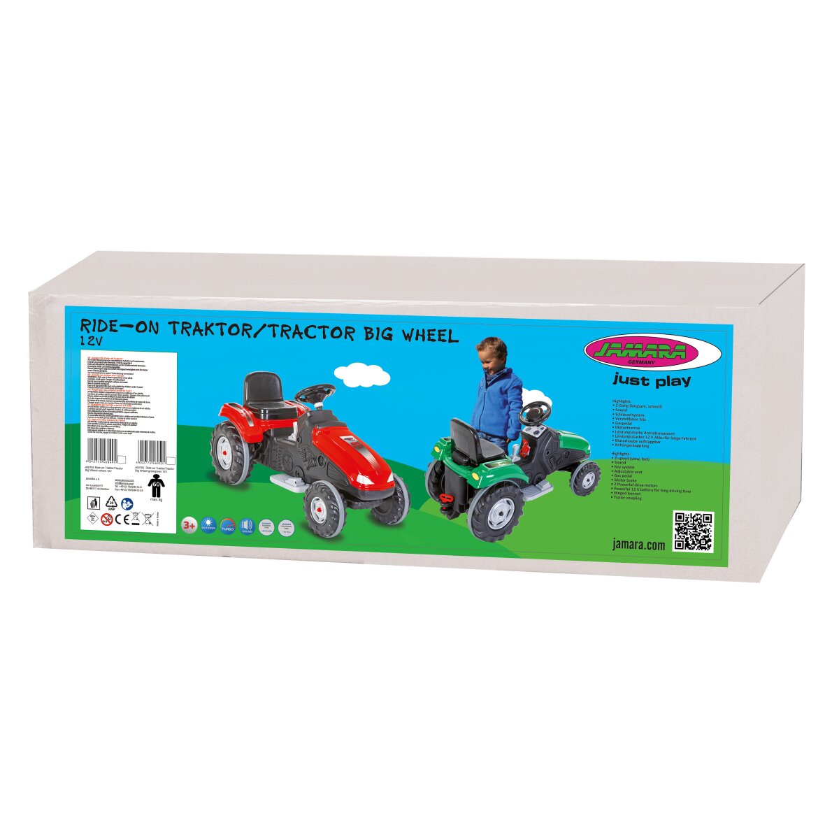 Kinderfahrzeug Traktor Big Wheel rot