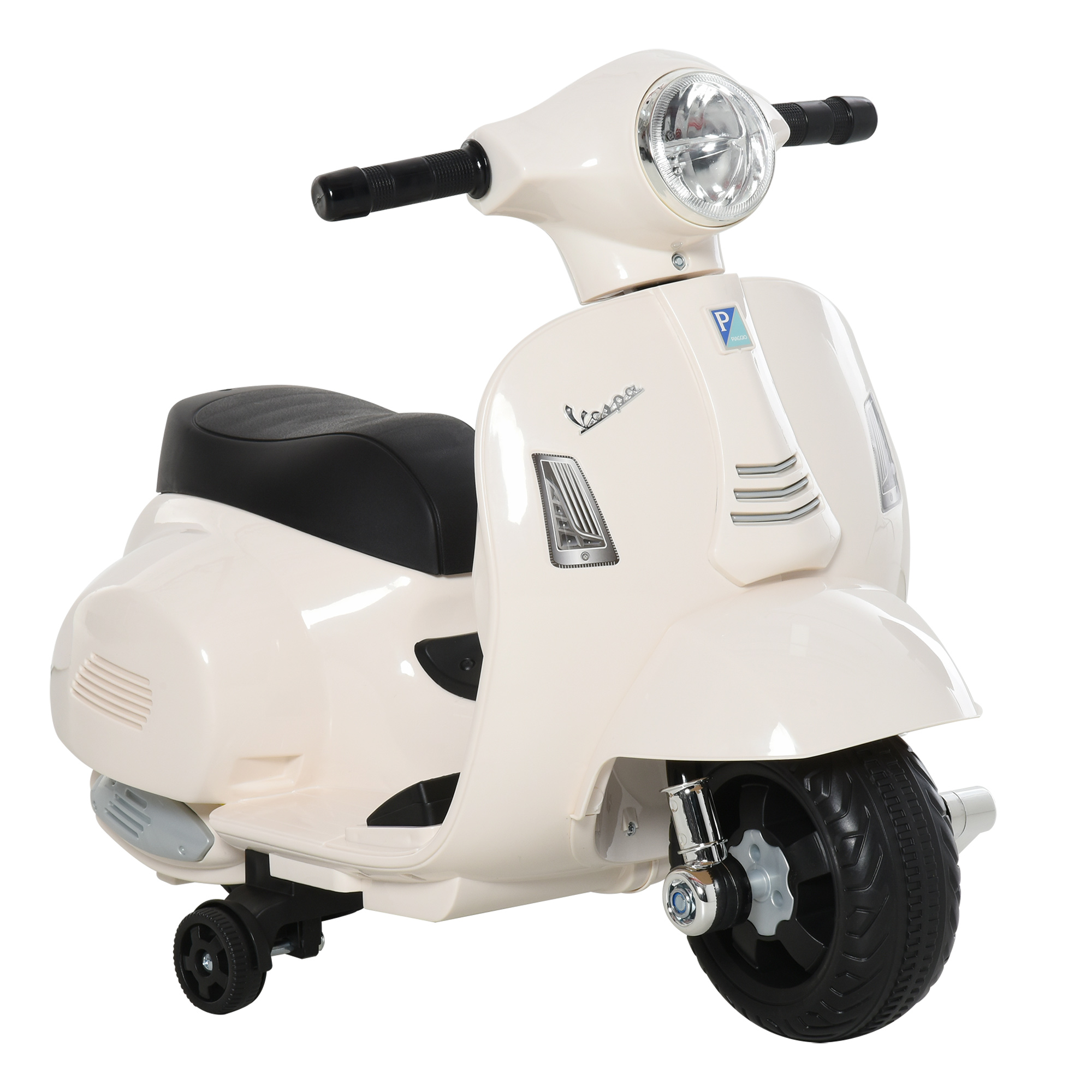 Elektro Kindermotorrad Vespa Elektromotorrad mit LED-Licht, Sound, Kinder Elektro Motorrad für Kinder von 18-36 Monate Weiß Elektro Kindermotorrad Vespa Elektromotorrad mit LED-Licht, Sound, Kinder Elektro Motorrad für Kinder von 18-36 Monate Weiß
