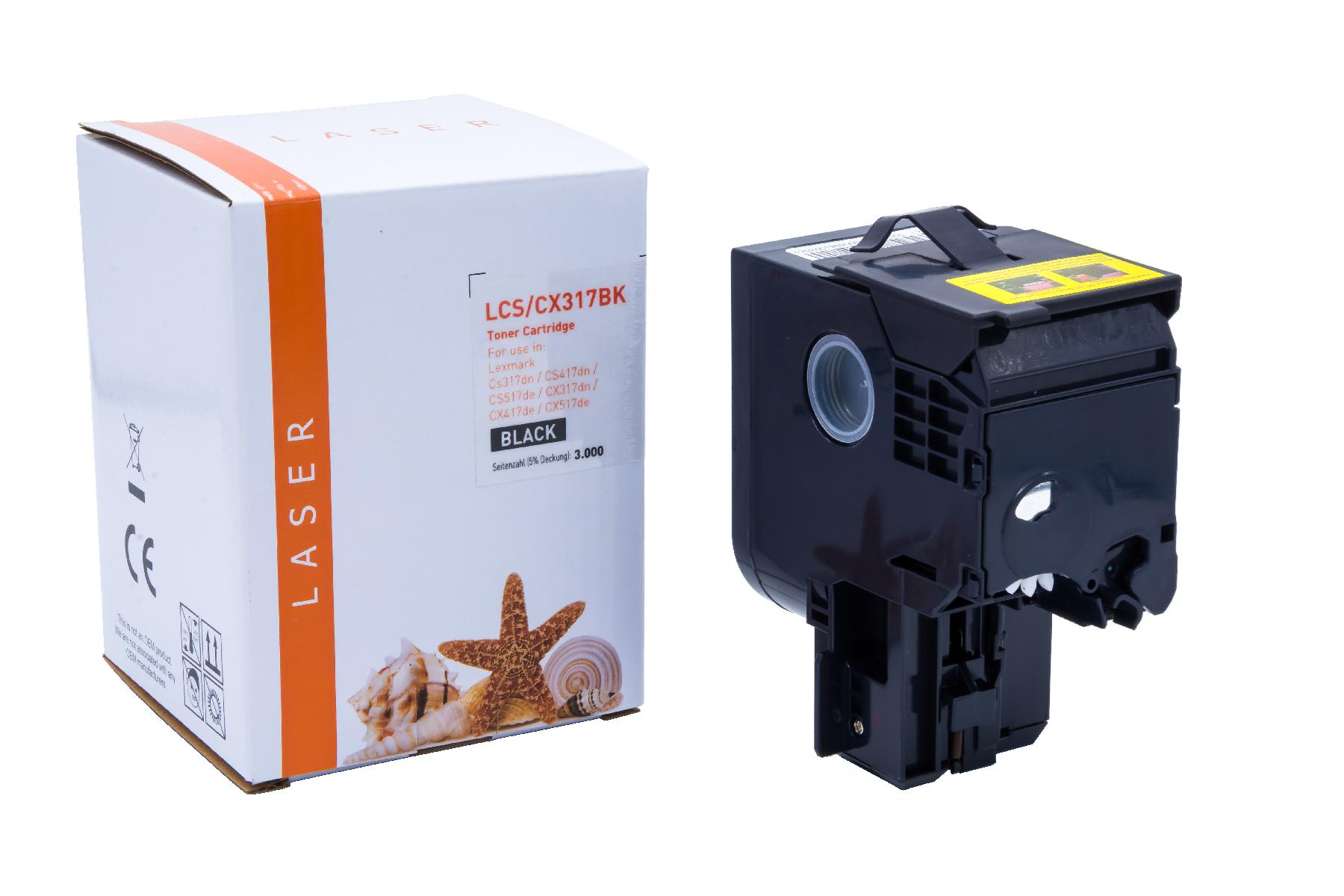 CS/CX317BK alternativ Toner black Lexmark / 71B20K0 / 3.000 Seiten CS/CX317BK alternativ Toner black Lexmark / 71B20K0 / 3.000 Seiten