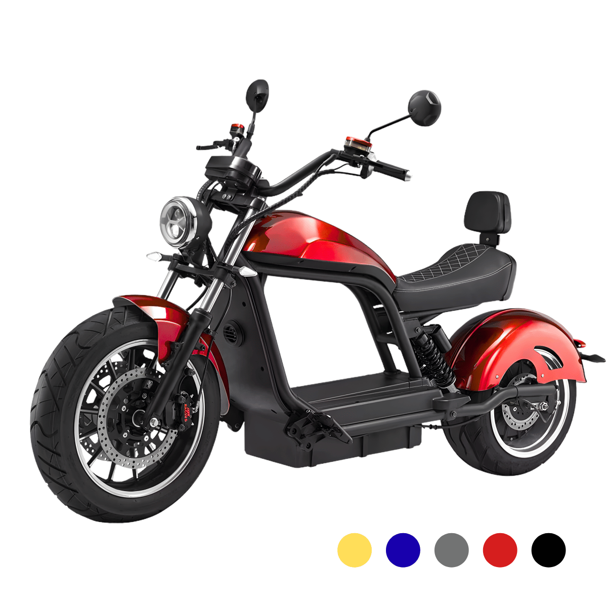 LUQI LH-9 ELEKTRO-CHOPPER 45 KM/H schwarz