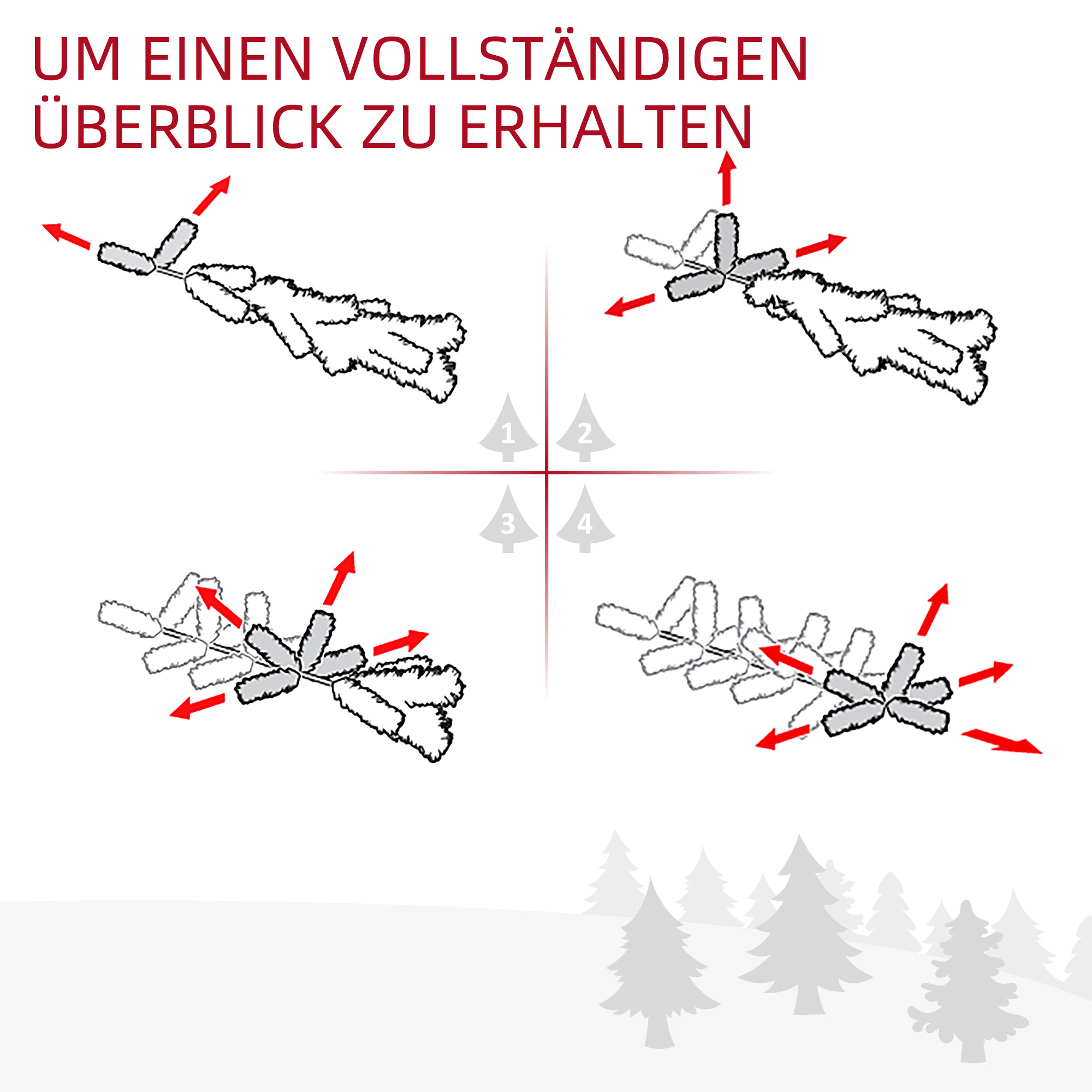 1,8 m künstliche Weihnachtsgirlande Blumendekoration mit 160 Spitzen Grün