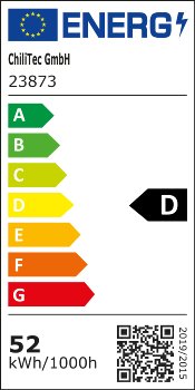 LED Filament-Lampe E27 50W "FHE-50", 7841lm, 2700K, warmweiß, ØxH 9x24cm