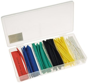 Schrumpfschlauch-Sortiment, 100-teilig - in praktischer Box, bunt Schrumpfschlauch-Sortiment, 100-teilig - in praktischer Box, bunt