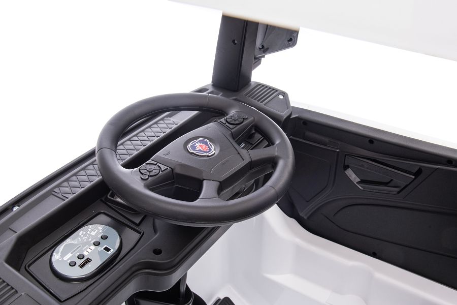 Kinderfahrzeug SCANIA R Series 4 Motoren - mit Hänger - schwarz