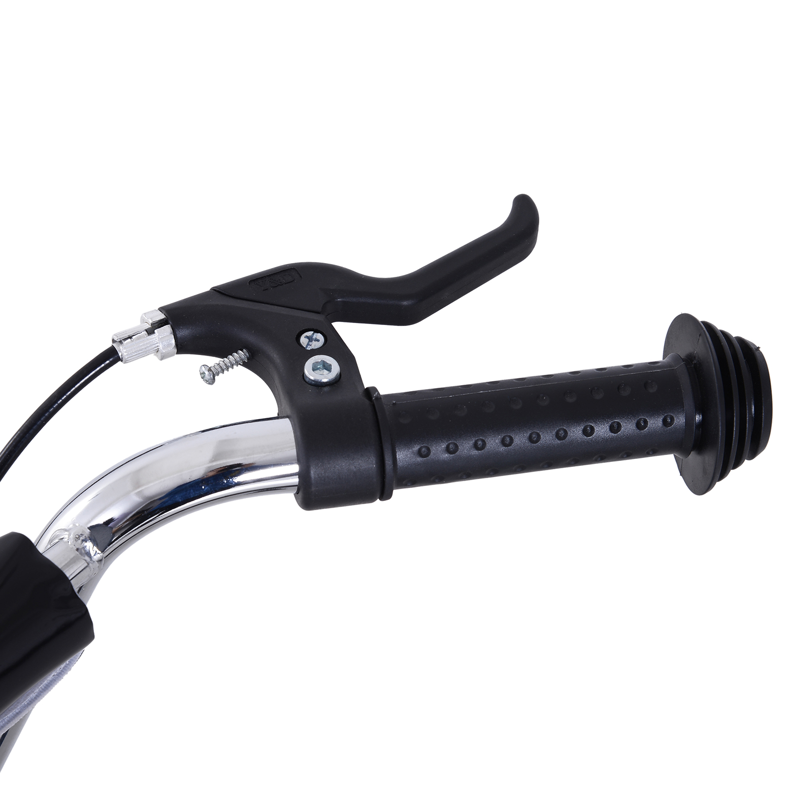 Kinderroller 16/12 Zoll Scooter Tretroller mit Bremsen Cityroller Kickboard Kinder Roller für 5+ Jahre Kinder Schwarz 135 x 58 x 92-100 cm