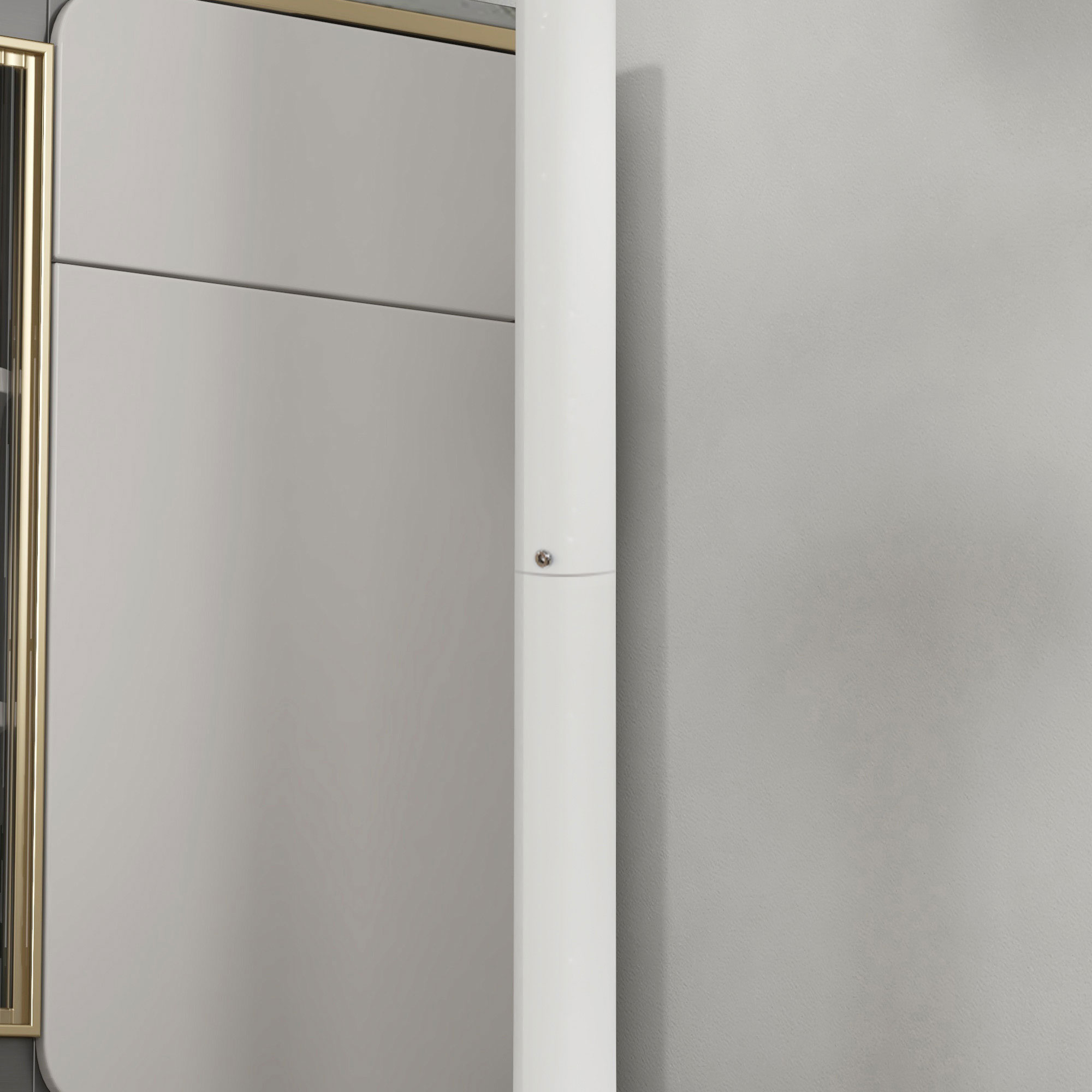 Bartisch Stehtisch, Tisch für 2 Personen, 60 x 60 x 102 cm, Weiß