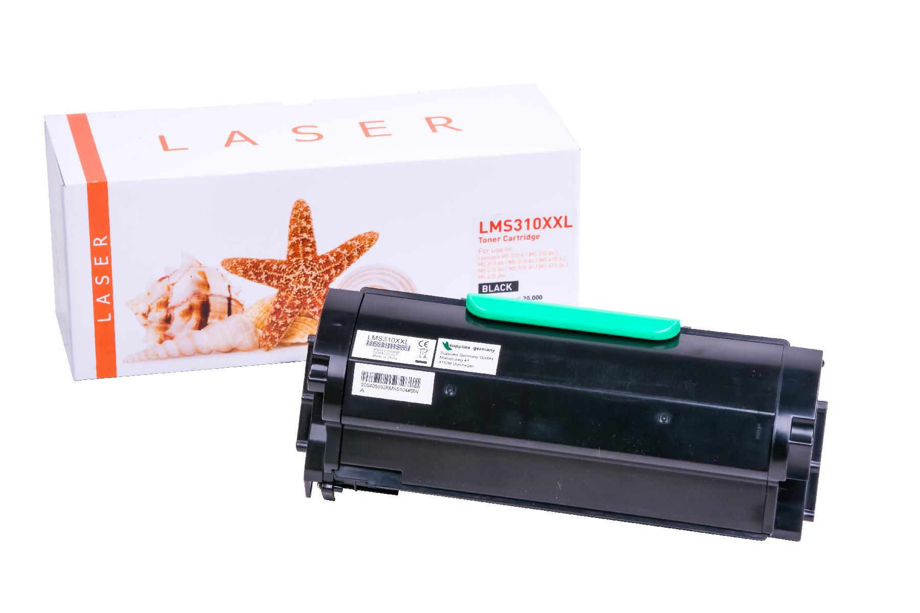 MS310XXL alternativ Toner schwarz für Lexmark  / 50F2H0E / 20.000 Seiten
