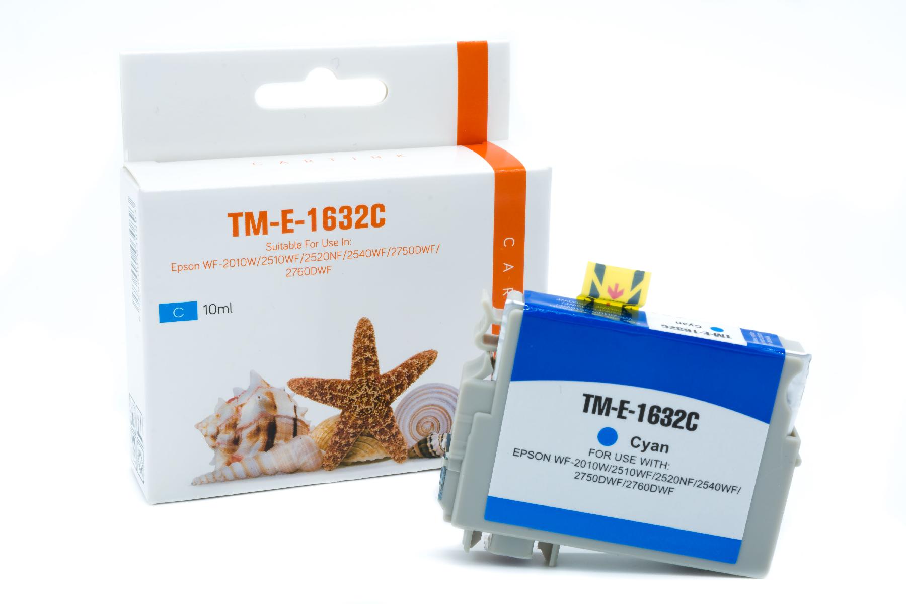 T1632XL alternativ Seestern Tinte Cyan / C13T16324010 / 10ml