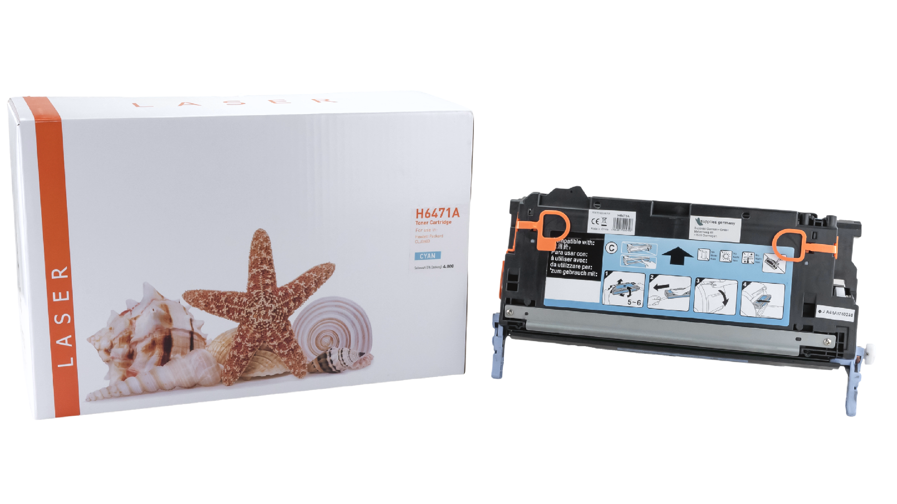 Q6471A alternativ Toner cyan für HP / Q6471A / 4.000 Seiten