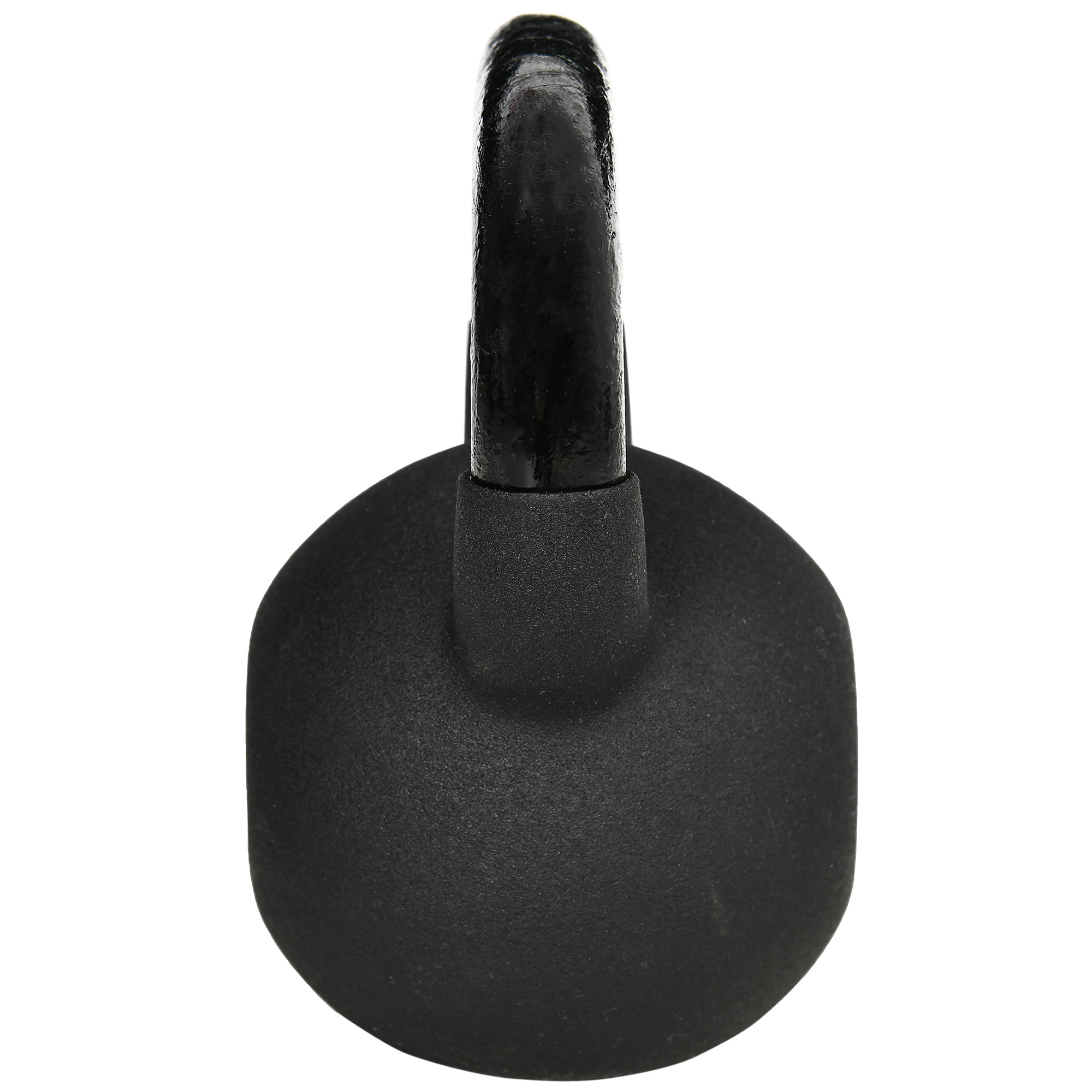 Kettlebell, Kugelhantel, 10 kg, mit Kunststoffummantelung, Stahl, schwarz 19 x 12 x 22cm