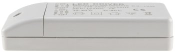 LED-Trafo "CT-12E-V2", 0,5-12W eckig, Ein 220-240V, Aus 12V= Konstantspannung